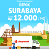 ongkor kirim lion parcel depok surabaya 12000